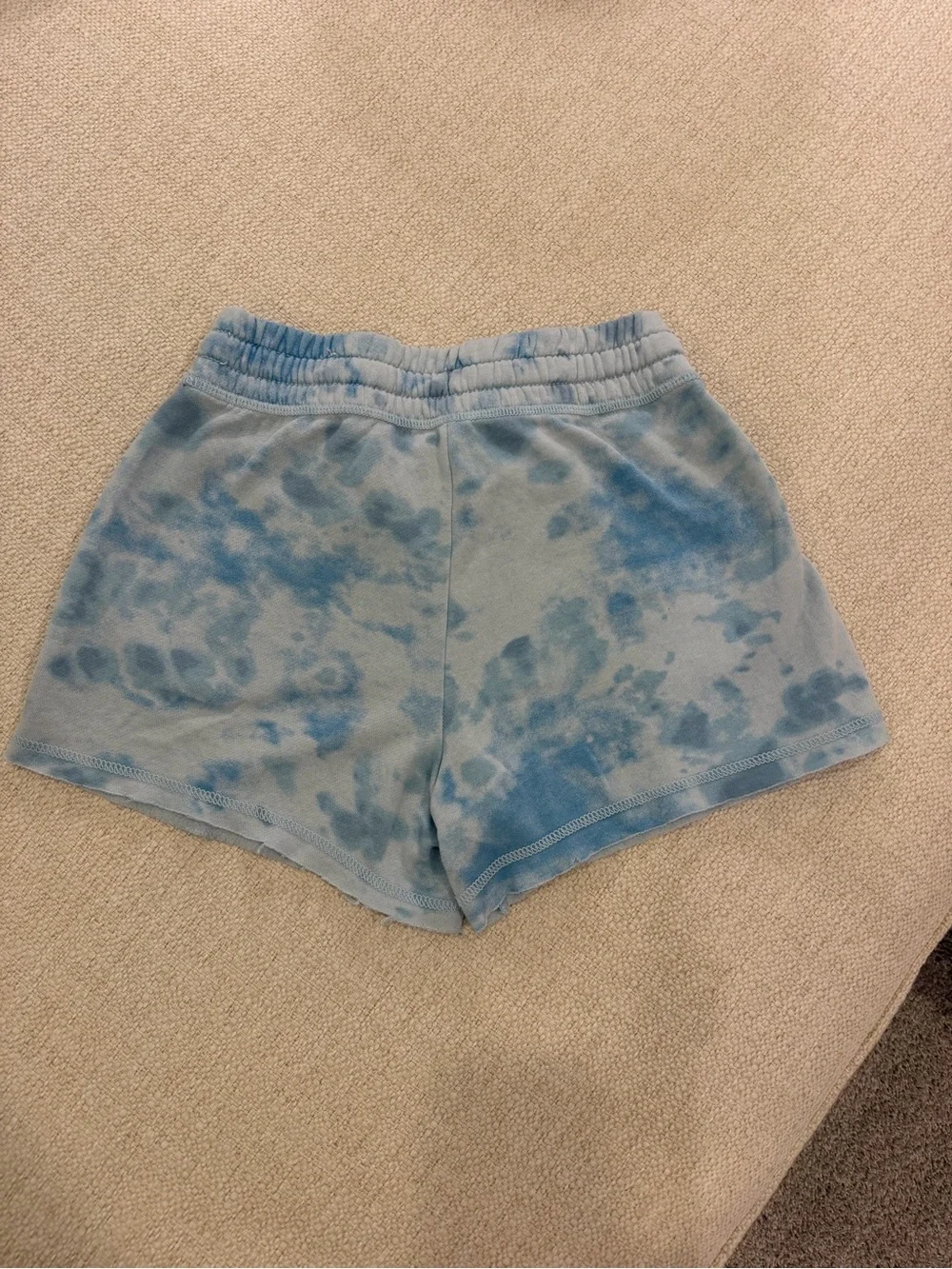 Justice Light Blue Tie-Dye Lounge Shorts